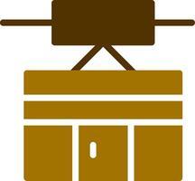 Cable Car Cabin Creative Icon Design vector