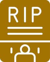 Obituary Creative Icon Design vector