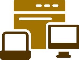 Responsive Design Creative Icon Design vector