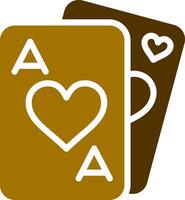 Playing Cards Creative Icon Design vector