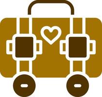 Suitcase Creative Icon Design vector