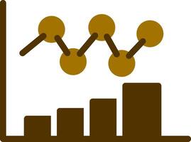 Bar Chart Creative Icon Design vector