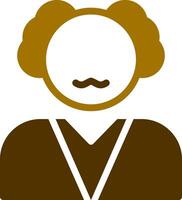 Old Man Creative Icon Design vector