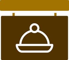 Restaurant Sign Board Creative Icon Design vector