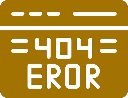 404 Error Creative Icon Design