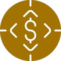 Funding Goal Creative Icon Design vector