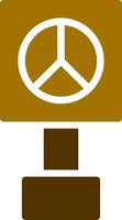 Peace Sign Creative Icon Design vector