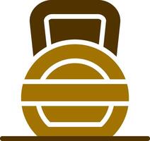 Kettlebell Creative Icon Design vector