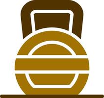 Kettlebell Creative Icon Design vector