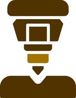 Drilling Machine Creative Icon Design vector