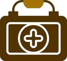 First Aid Kit Creative Icon Design vector