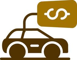 comprar un coche creativo icono diseño vector