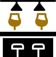 Bar Counter Creative Icon Design vector