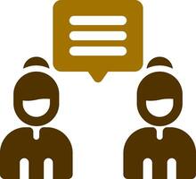 Discuss Creative Icon Design vector