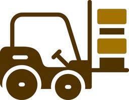 Forklift Creative Icon Design vector