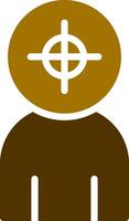 Police Shooting Creative Icon Design vector