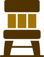 Wooden Chair Creative Icon Design vector