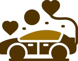 Wedding Car Creative Icon Design vector