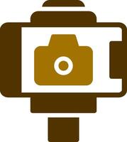 diseño de icono creativo de selfie stick vector