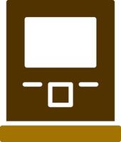 Atm Machine Creative Icon Design vector
