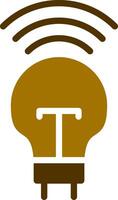 Smart Bulb Creative Icon Design vector