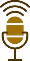 Voice Control Creative Icon Design vector