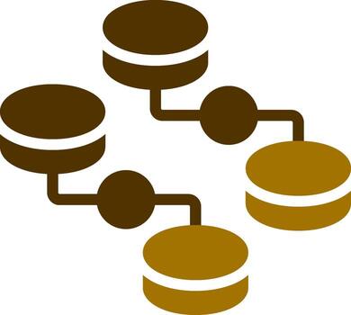 desestructurado datos creativo icono diseño vector