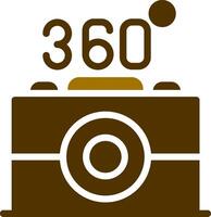 360 Camera Creative Icon Design vector