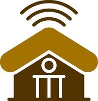 Smart Home Creative Icon Design vector