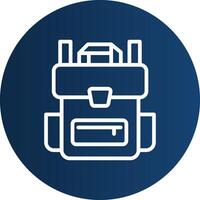 Backpack Creative Icon Design vector