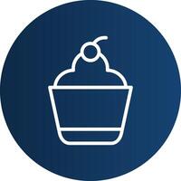 Cupcake Creative Icon Design vector