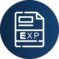 EXP Creative Icon Design vector