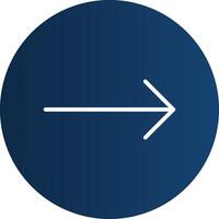 Right Arrow Creative Icon Design vector