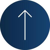 Up Arrow Creative Icon Design vector