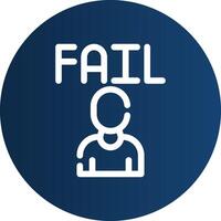 Fail Creative Icon Design vector