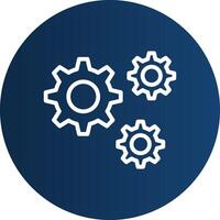Setting Creative Icon Design vector