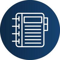 Diary Creative Icon Design vector