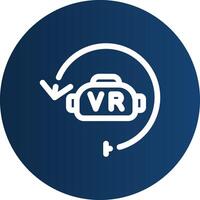 Virtual Reality Creative Icon Design vector