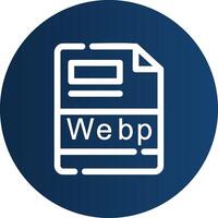 Webp Creative Icon Design vector