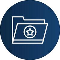 Favorite Folder Creative Icon Design vector