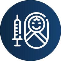 Vaccination Creative Icon Design vector