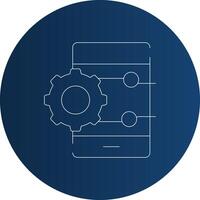Project Management App Creative Icon Design vector