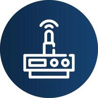 Wifi Router Creative Icon Design vector