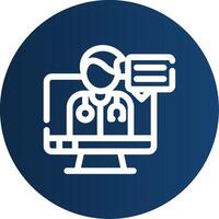Telemedicine Creative Icon Design vector