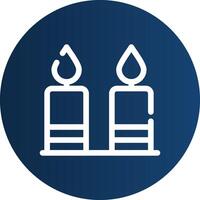 Candle Creative Icon Design vector