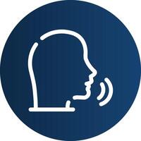 Speaking Creative Icon Design vector