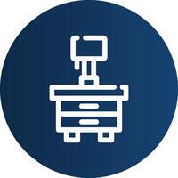 Side Table Creative Icon Design vector