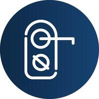 Do Not Disturb Creative Icon Design vector