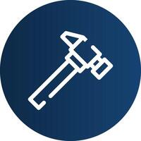 Hammer Creative Icon Design vector