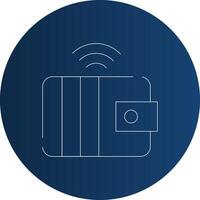 Smart Wallet Creative Icon Design vector